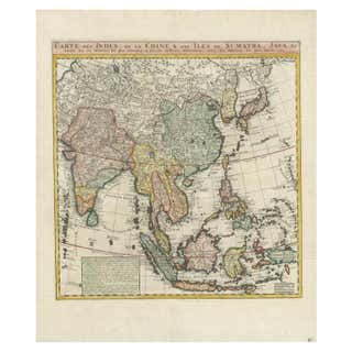 Antique Map of Java by Chatelain, '1719' For Sale at 1stDibs