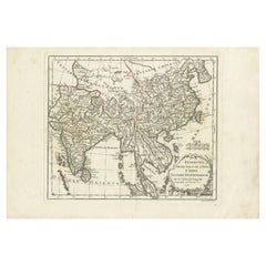 Carte ancienne de l'Asie du Sud-Est par Dussy, 1778