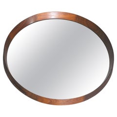 Vintage Circular Mirror Midcentury Scandinavian Style