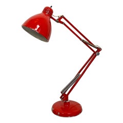 Norwegische Naska Loris-Tischlampe aus Metall aus der Mitte des Jahrhunderts, Jac Jacobsen für Luxo, 1950er Jahre