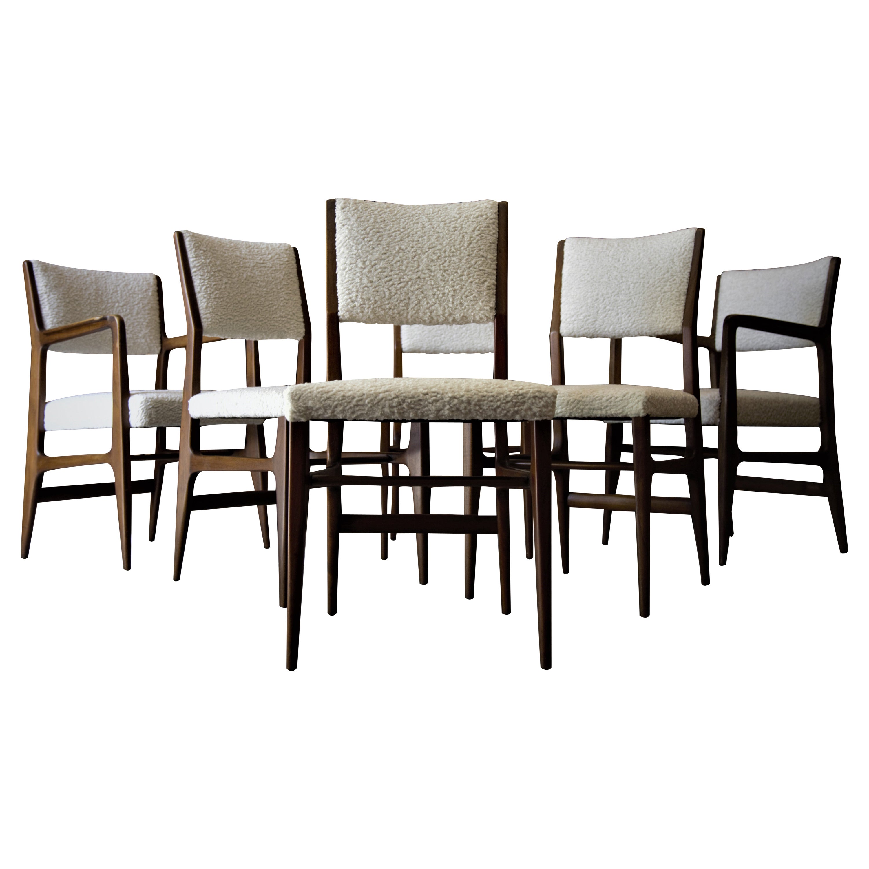 Set of Six Dining Chairs Designed by Bertha Schaefer for Singer and