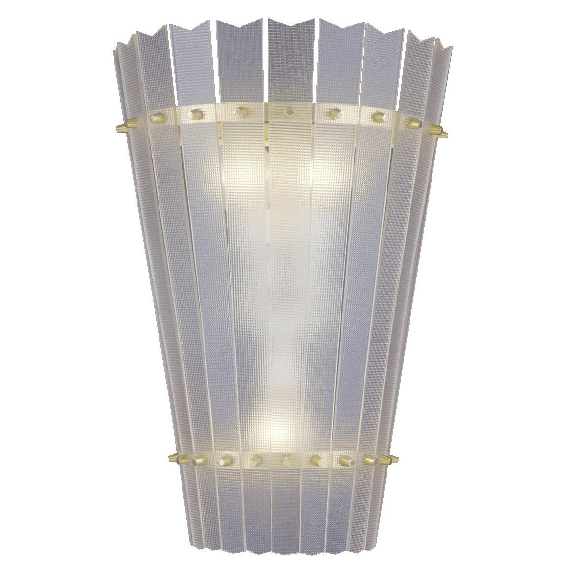 Mid-Century Modern Wall Light with Acrylic Shade "Aphrodite", Re Edition