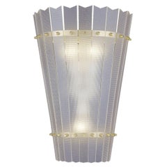 Mid-Century Modern Wall Light with Acrylic Shade "Aphrodite", Re Edition