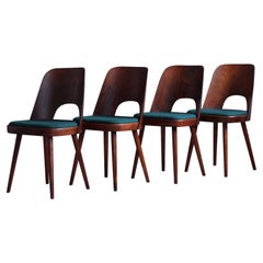 Set of 4 Dining Chairs by Oswald Haerdtl, Reupholstered in Kvadrat