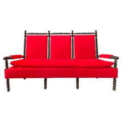 Gothic Turned Wood Settee