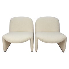 Mid-Century Set of 2 Alky Lounge Chairs by Giancarlo Piretti for Artifort, 1970s