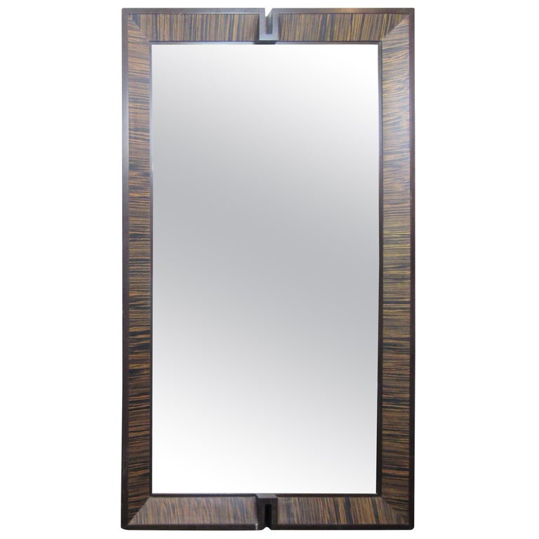 Single MidCentury Modern Floor Mirror For Sale at 1stDibs