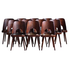Set of 12 Dining Chairs by Oswald Haerdtl, Kvadrat Customizable Reupholstery