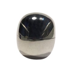 Georg Jensen Sterling Silver Pill Box No 1147B Piet Hein Super Ellipse Egg