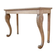 19th Century Regency Bleached Oak Console Table