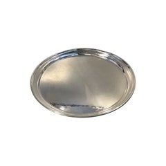 Georg Jensen Round Tray in Sterling Silver No 223 M