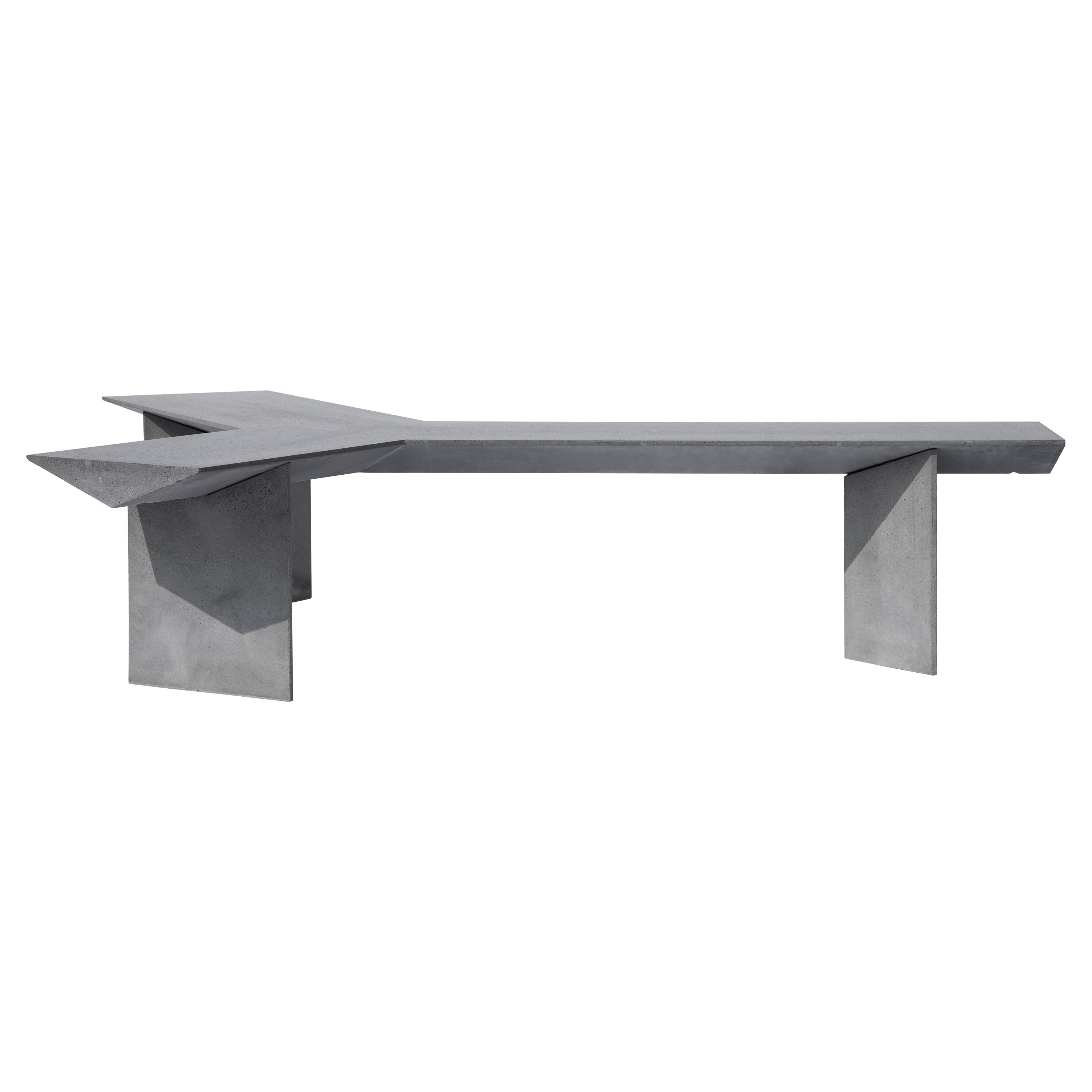 Contemporary Bench 'Liang 2' Made of Concrete, by Bentu Design For Sale