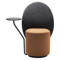 Loomi Black and Mustard Chair with Top by Lapo Ciatti