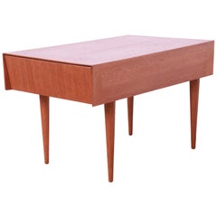 Paul Laszlo for Brown Saltman Mid-Century Modern Mahogany Side Table, Refinished