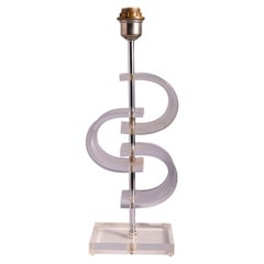 Hollywood Lucite Table Lamp