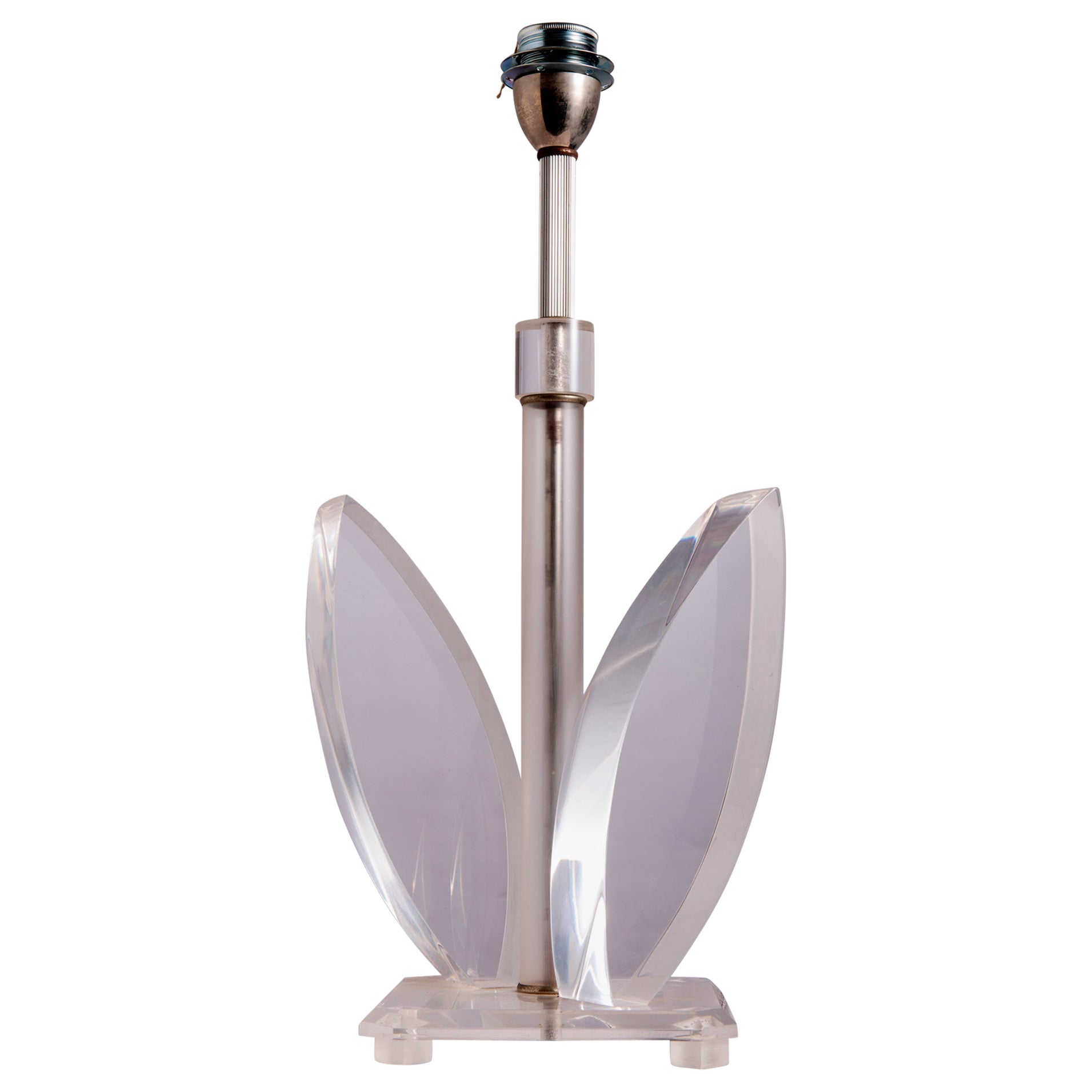 Hollywood Perspex or Plexi Table Lamps For Sale