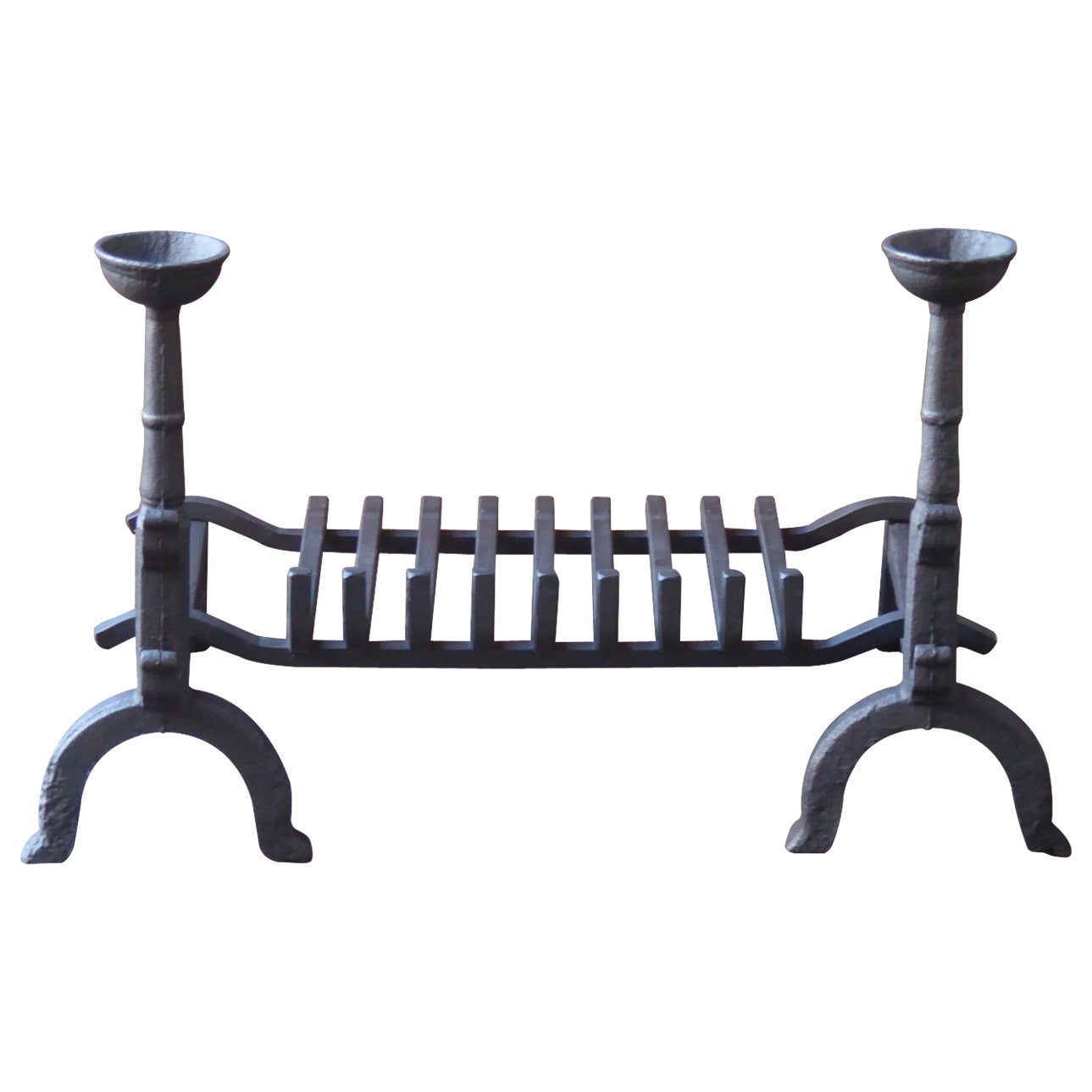 French Neogothic Fire Grate, Fireplace Grate