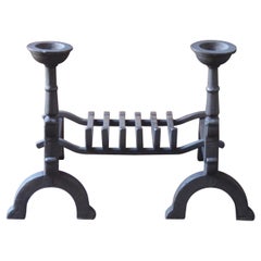 French Neogothic Fire Grate, Fireplace Grate