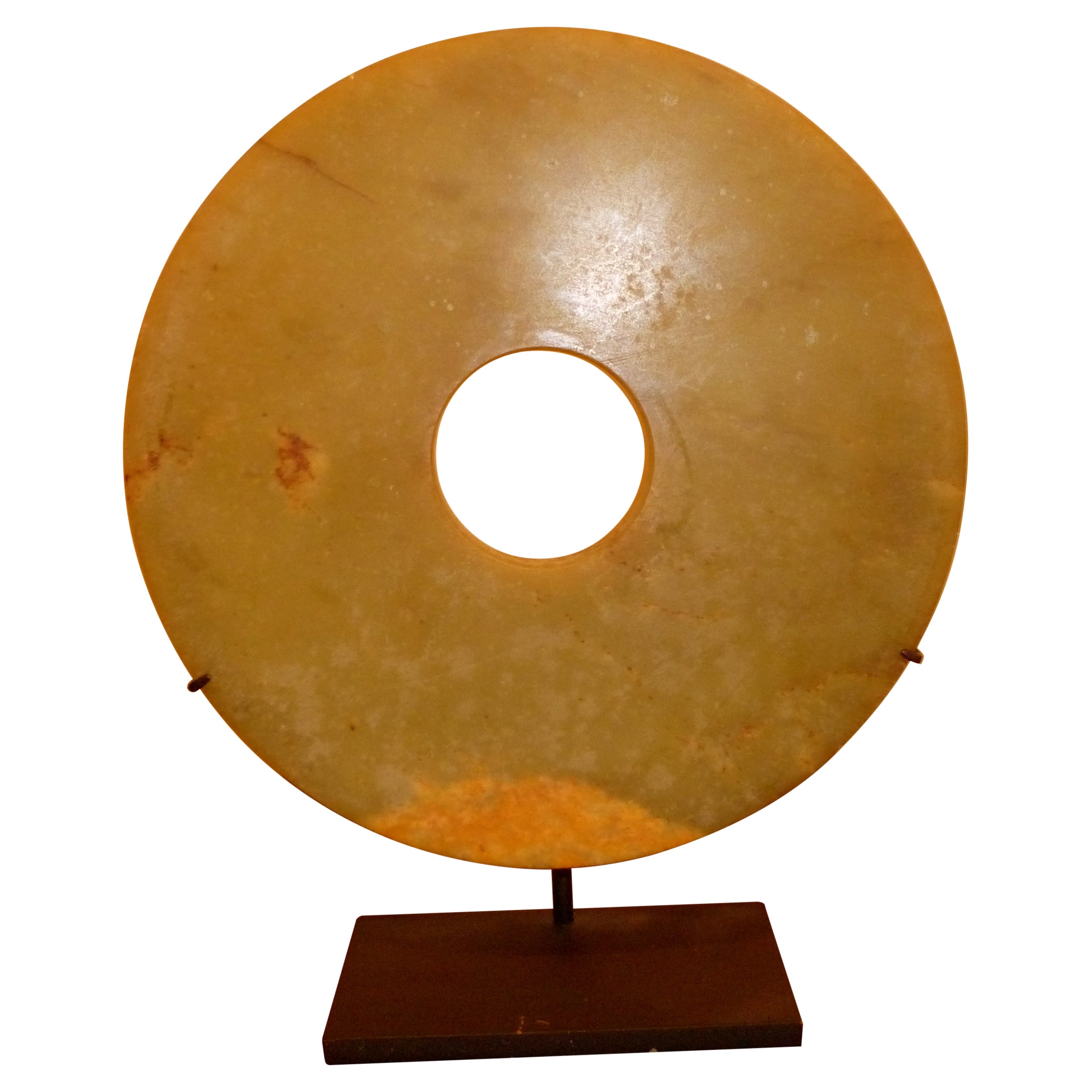 Asian Hard Stone Disc For Sale