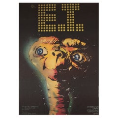Vintage E.T. 1984 Polish Film Movie Poster 1984, LAKOMSKI