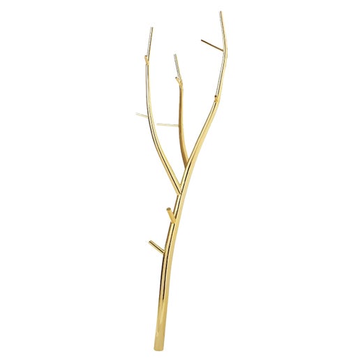 Ramo Gold Pleated Coat Hanger by Marcantonio For Sale at 1stDibs