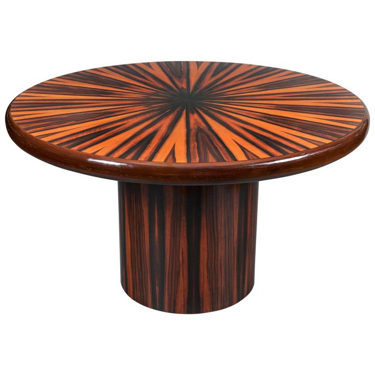 Oval Center Hall Table At 1stdibs Top Furnitures Reference For Home Oval Center Hall Table At 1stdibs Italian Zebrawood Round For