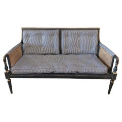 Antique Cane Back Settee