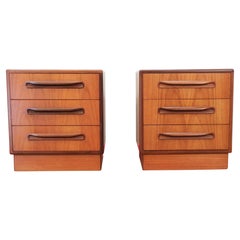 Mid Century Modern Teak G plan Fresco Nightstands Dressers Danish Style