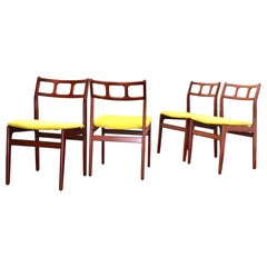 Vintage Mid-Century Modern Danish Design Dining Chairs by D, Scan Set of 4