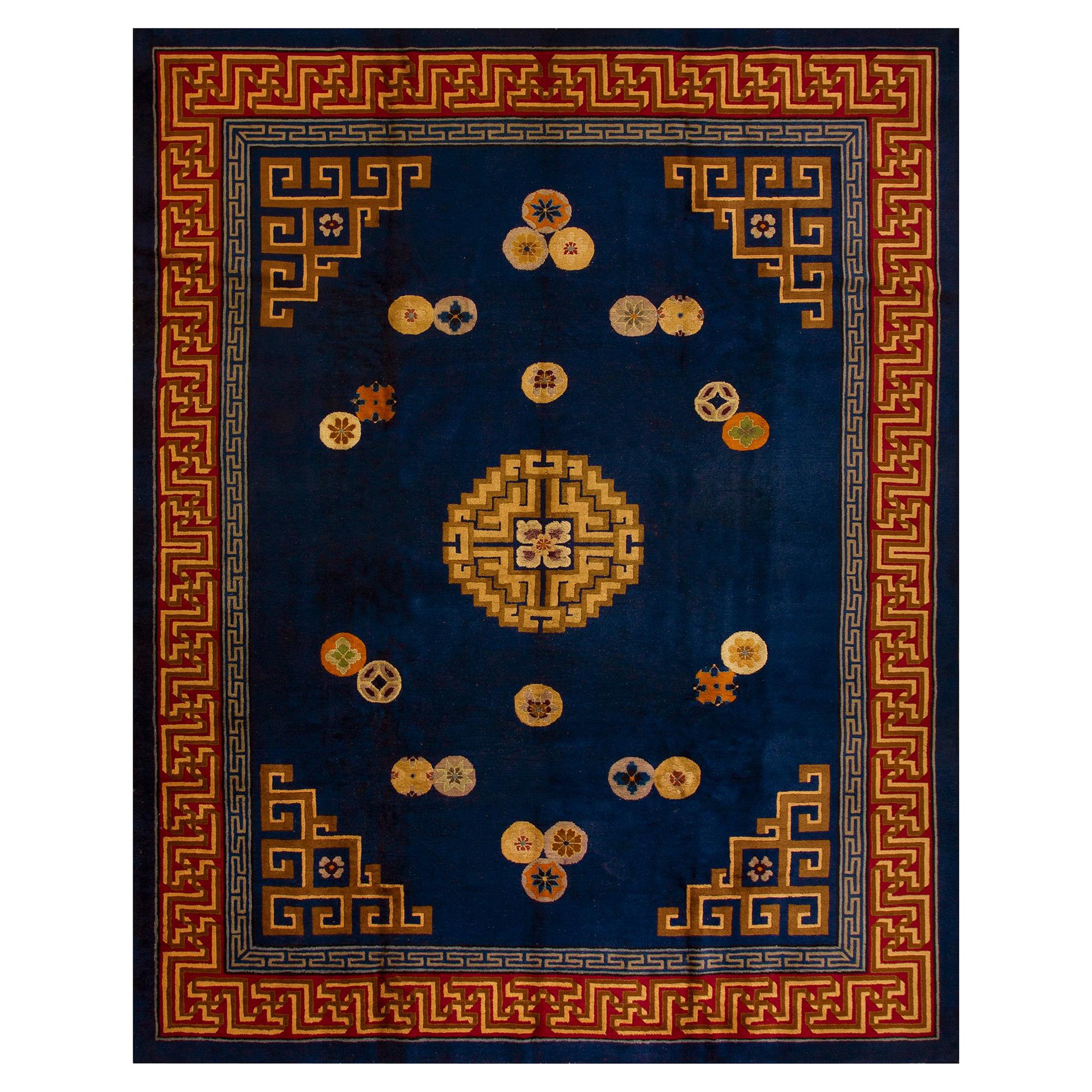 Chinesischer Art-Déco-Teppich aus den 1920er Jahren ( 9' 2''x 12' - 280 x 365 cm)