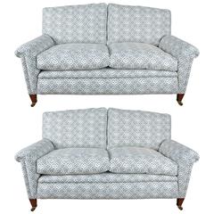 Pair of 19th Century Howard Sofas
