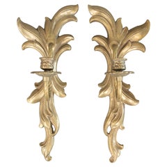 Pair of 19th Century French Gilt Bronze Candle Sconces