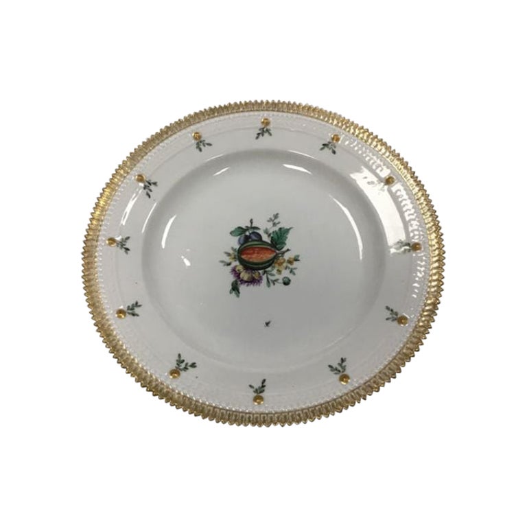 Royal Copenhagen Flora Danica Juliane Marie Dinner Plate No 17/3549 For Sale