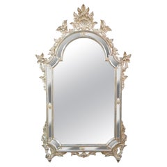 Early 20th C Italian Neoclassical Gold Gilt Baroque Rococo Wall Vanity Mirror