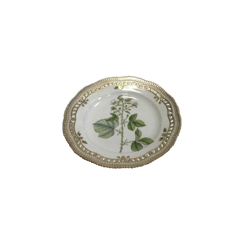 Royal Copenhagen Flora Danica Plate with Openwork Edge No 20/3553 For Sale