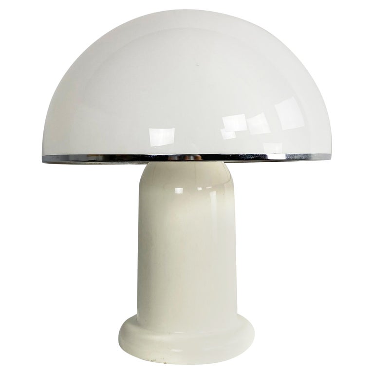 Large Plexiglass Mushroom Table Lamp By, Stilnovo Table Lamp Mushroom