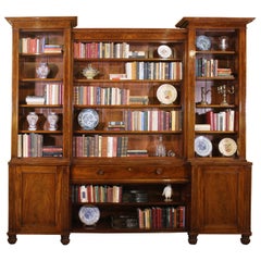 Large Open Bookcase in Mahogany from the Beginning of the 19th Century