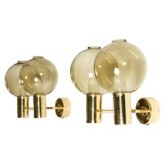 Pair of Wall Lights by Hans-Agne Jakobsson, Sweden, 1960s