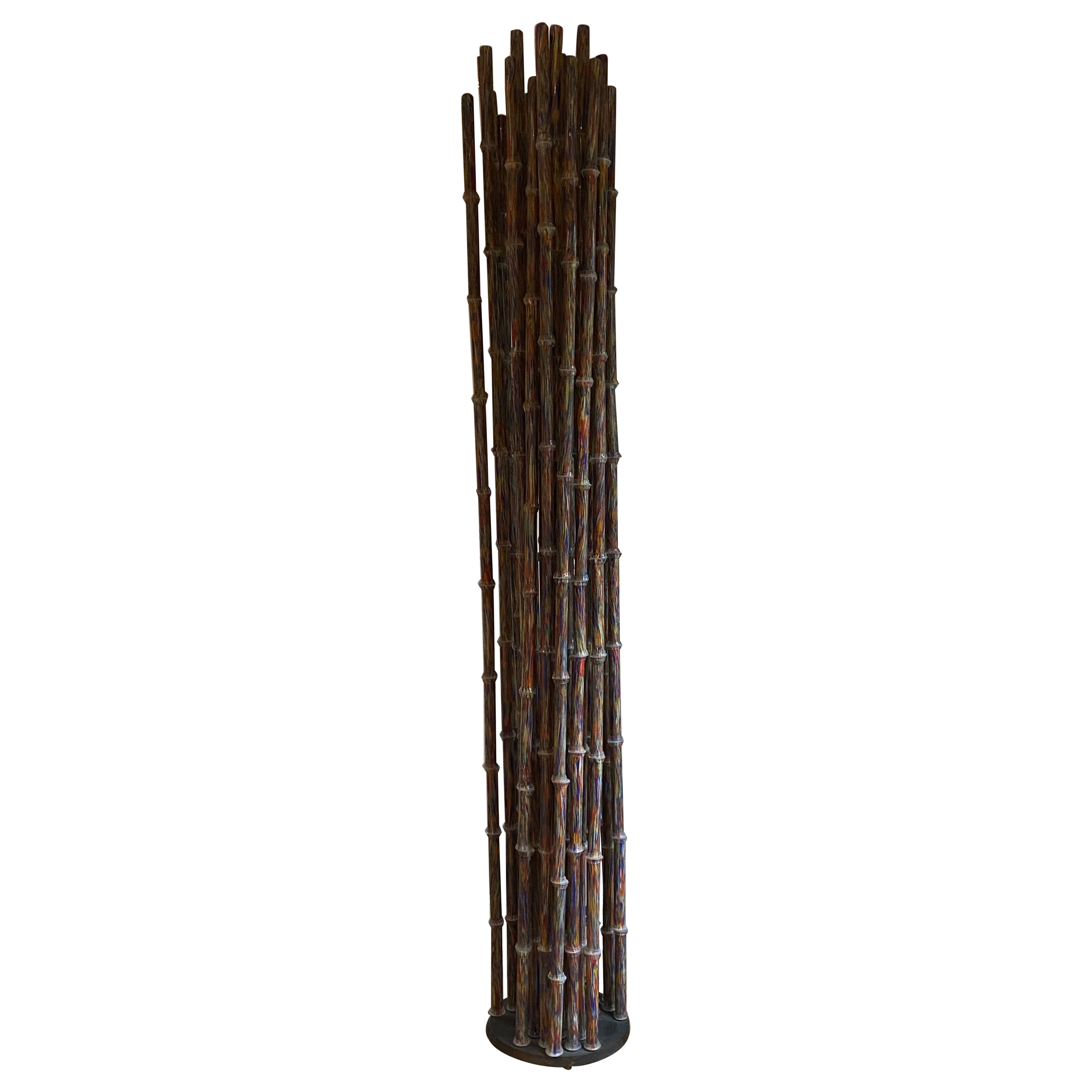 Pino Castagna 'Cannetto' Murano Glass Bamboo Sculpture For Sale at 1stDibs  | canetto bambu, pino castagna bamboo pris