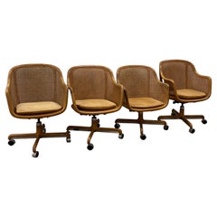 Used Caned Desk Chair by Ward Bennett for Brickel, Mid-20th Century