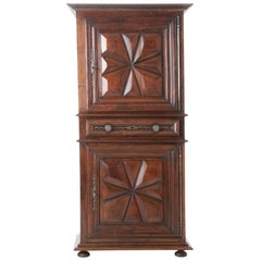 French 19th Century Louis XIII Homme Debout or Cupboard