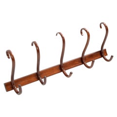 Thonet Vintage Bentwood Wall Mounting Coat, Hat Rack, Wardrobe Hook Austria