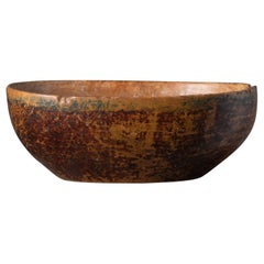 Mid-19th Century Northern Swedish Painted Wood Bowl