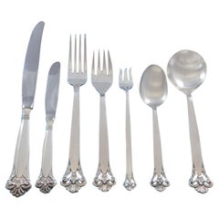 Cloister by Marthinsen Sterling Silver Flatware Service Set 92 Pcs Norway Dinner