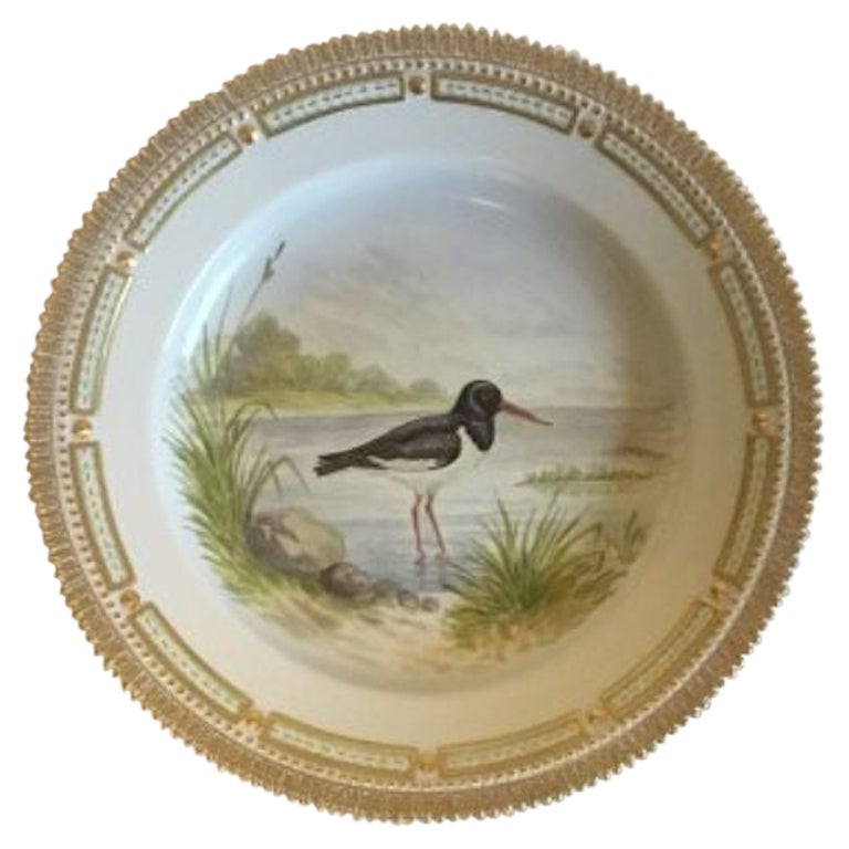 Flora Danica Bird Dinner Plate No 240/3549 For Sale