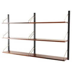 Danish Modern Modular Rosewood Wall Unit by Poul Cadovius for Cado 1960s