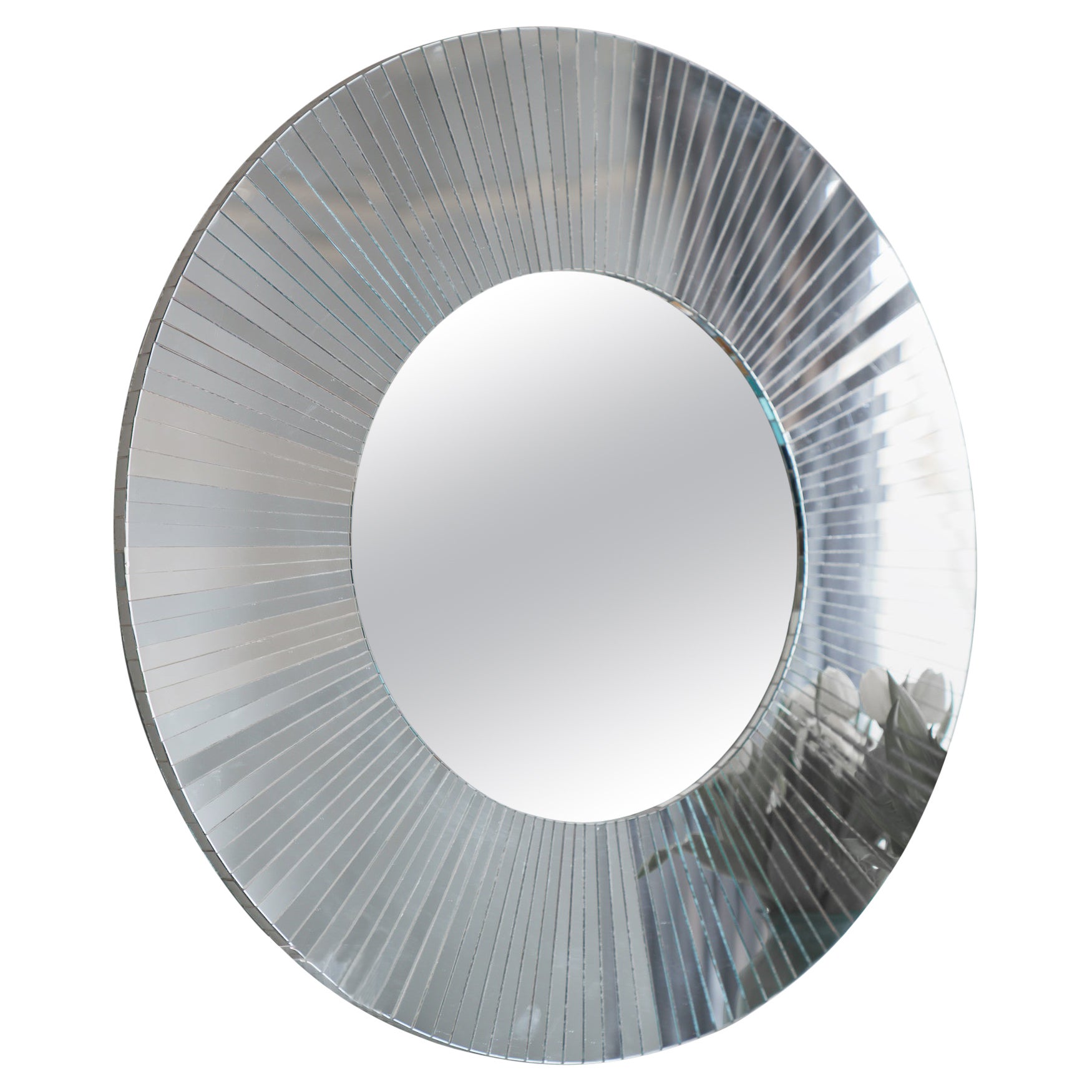 Miroir mosaïque Sunray de la collection Circular Ray fait à la main au Royaume-Uni