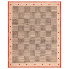 Nazmiyal Collection Modern Swedish Inspired Kilim Rug. 8 ft 5 in x 10 ft 4 in 