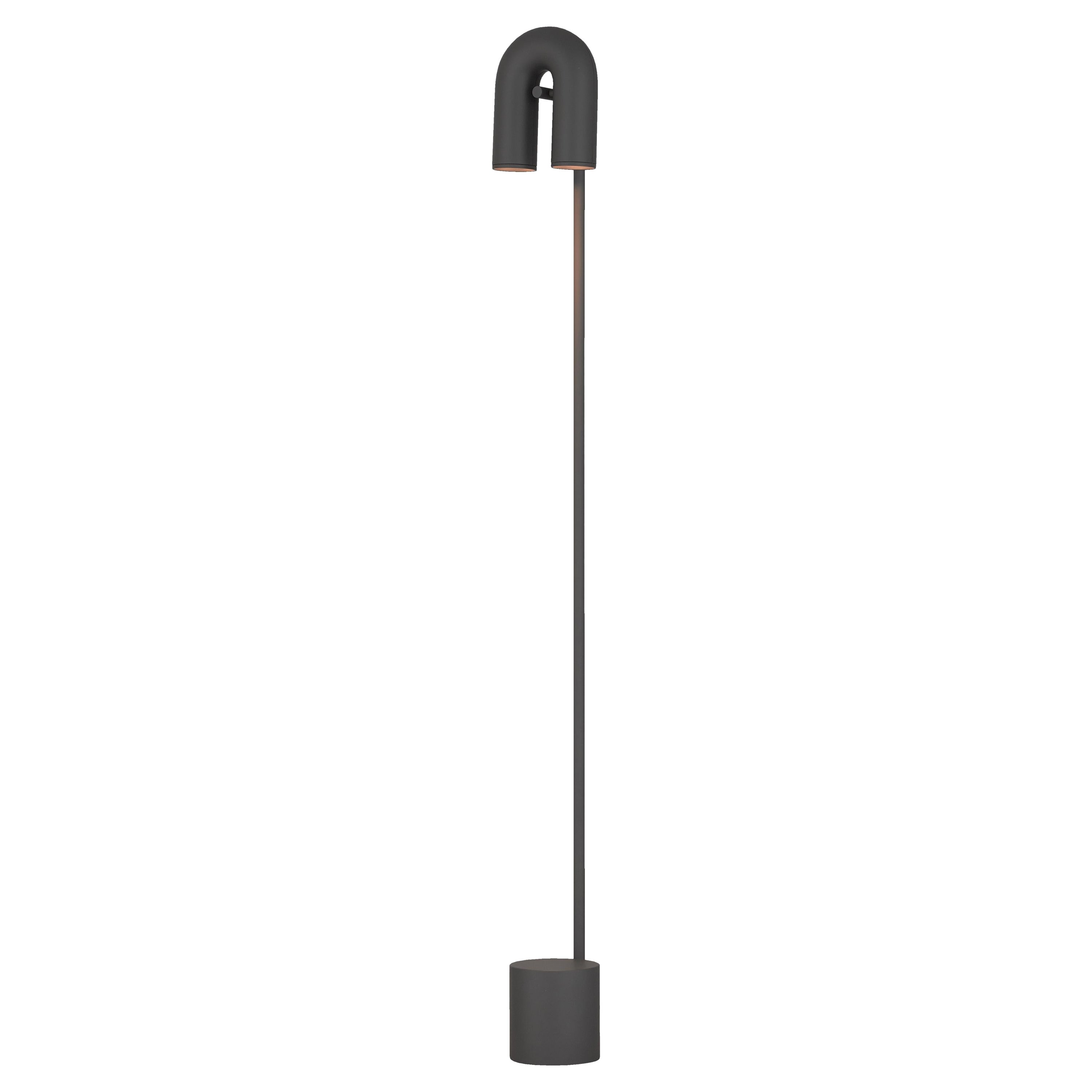'Cirkus' Floor Lamp Charcoal by AGO For Sale