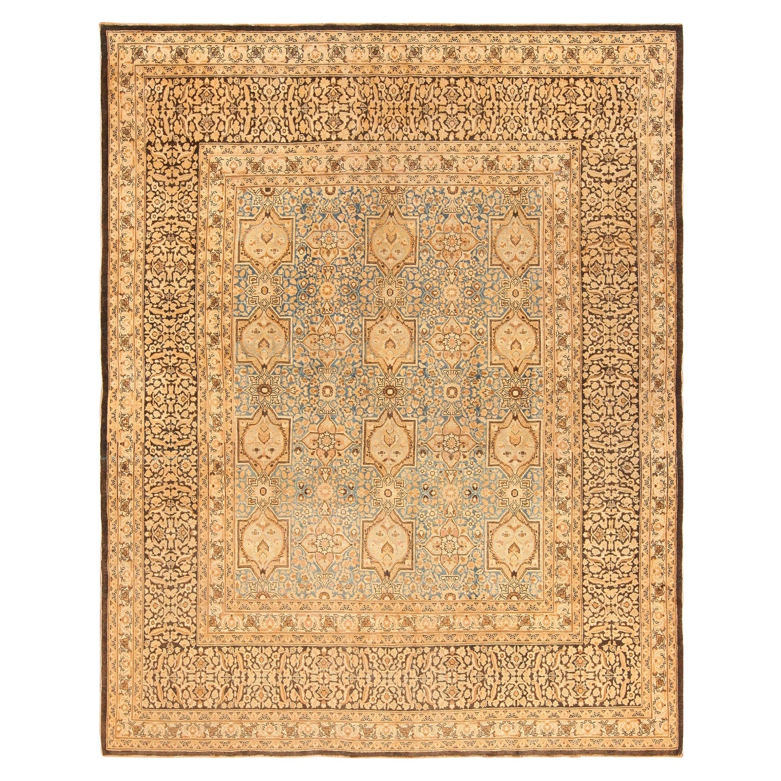 Tapis persan ancien du Khorassan. Taille : 8' 7" x 10' 10"